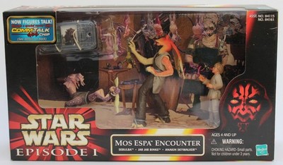 Star Wars EPISODE 1 Cinematic Scene - Mos Espa Encounter (Hasbro 1999) MISB