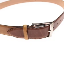 Di Bianco NWOT Classic Belt Size ~42-44 in Brown Patinaed Leather