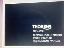 Thorens Td 145mk2 User Manual Digital