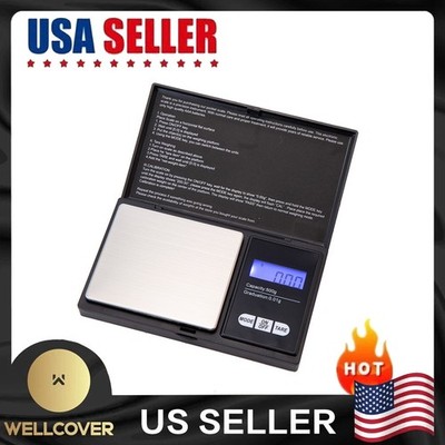 Digital Scale 1000g x 0.1g Jewelry Gram Silver Gold Coin Pocket Size Herb Grain
