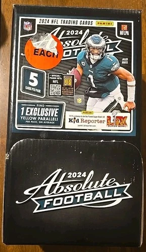 2024 Panini Absolute NFL Football Gravity Feed Factory Sealed Full Box 48 Packs
