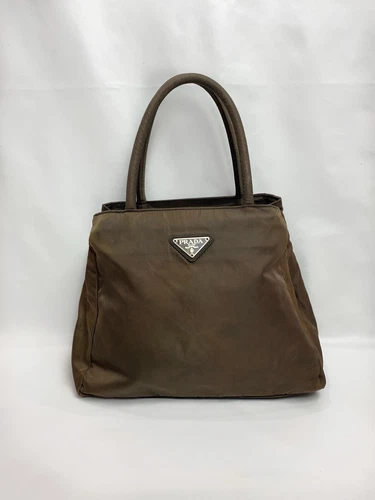 Sac fourre tout Prada en nylon vert kaki