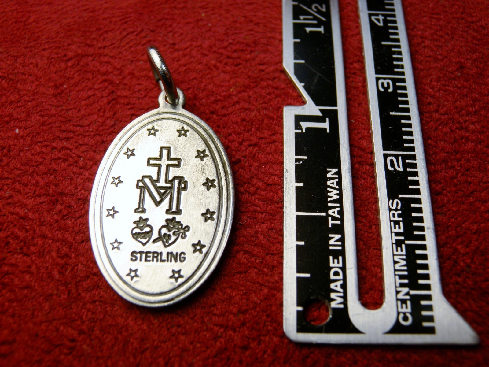 Carmelite NUN'S VINTAGE ST. CATHERINE LABOURE STERLING CATHOLIC MIRACULOUS MEDAL