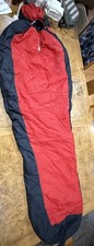 The North Face Mummy Aleutian sleeping Bag 20 F -7C 84 Inch x 31 inch Red Black