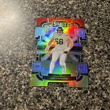 2023 Panini Select - Concourse Red & Yellow Prizm Die-Cut #78 Joe Tippmann (RC)