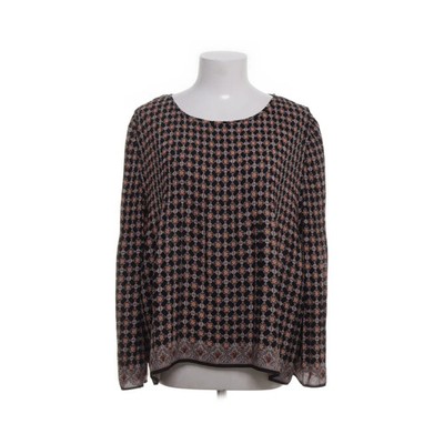 Max Studio, Bluse, Größe: L, Schwarz/Mehrfarbig, Polyester, Hahnentritt #TsP