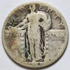 1929-D 25c Standing Liberty Silver Quarter - RAW - Denver Mint Coin