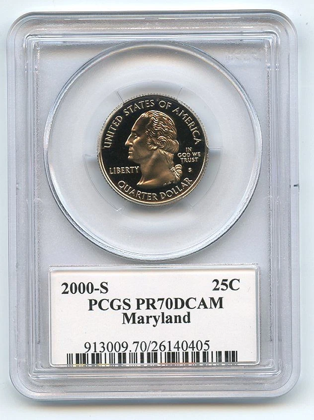 2000 S 25C Clad Maryland Quarter PCGS PR70DCAM - Image 2 of 2