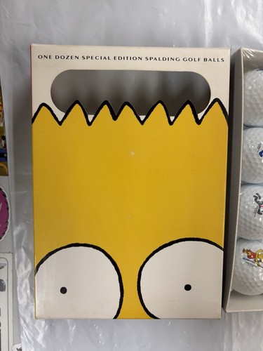 Vintage Rare Sealed 12 Pack The Simpsons Spalding Golf Balls 1992 Special HTF - Picture 3 of 13