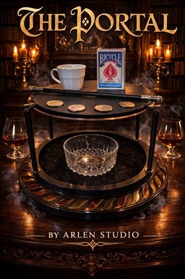 ARLEN STUDIO DIRECT.  The PORTAL Coin And Card Through Glass Table. 