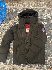 PUREMSX Men's Puffer Winter Coat Windproof Black Medium Worn Few Times