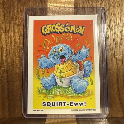 2026 Gross Card Con Grossémon  Cards Squirt-Eww! Signed Auto Pokémon Parody