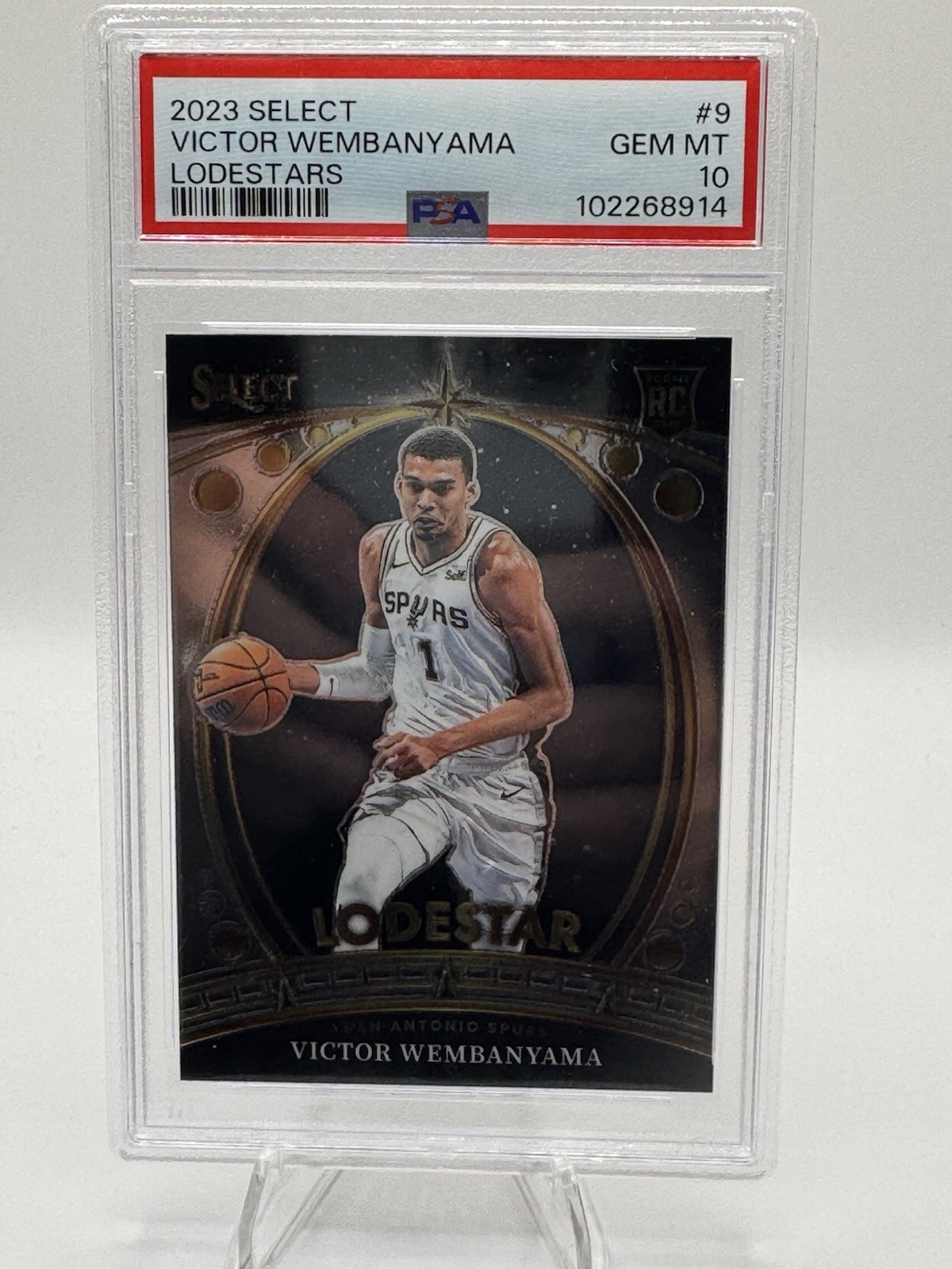 2023-2024 VICTOR WEMBANYAMA Rookie RC Panini Select - Lodestars GEM MINT PSA 10