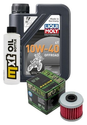 Inspection package MXT 1 liter engine oil Liqui Moly 10W-40 + oil filter Hiflo