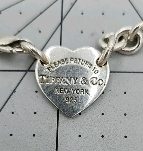 Tiffany&Co. Sterling Silver Heart Tag Coker Necklace - Picture 4 of 9