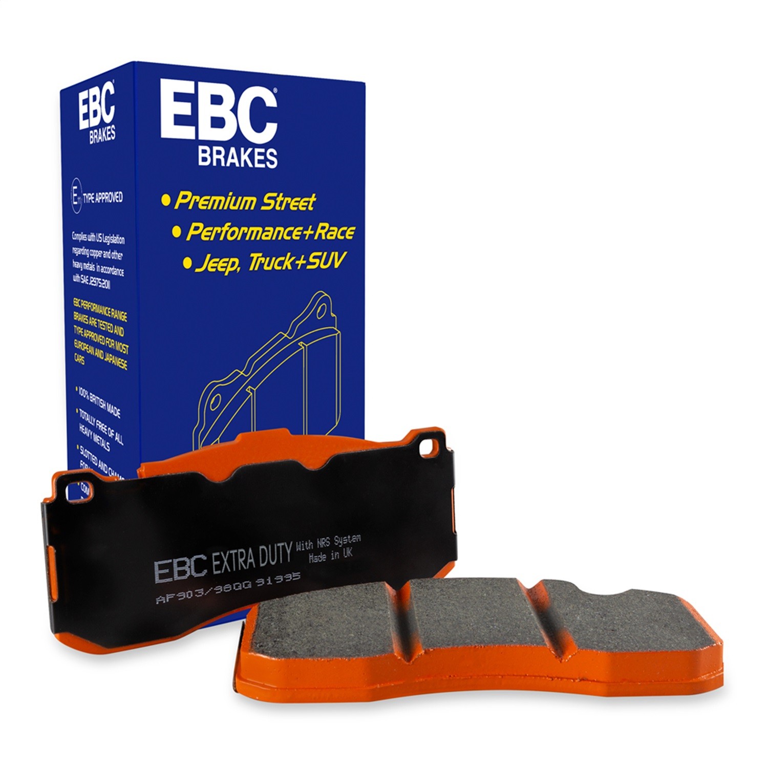 EBC Extra Duty Rear Brake Pads | 05-10 Jeep Commander 3.7 main image 1