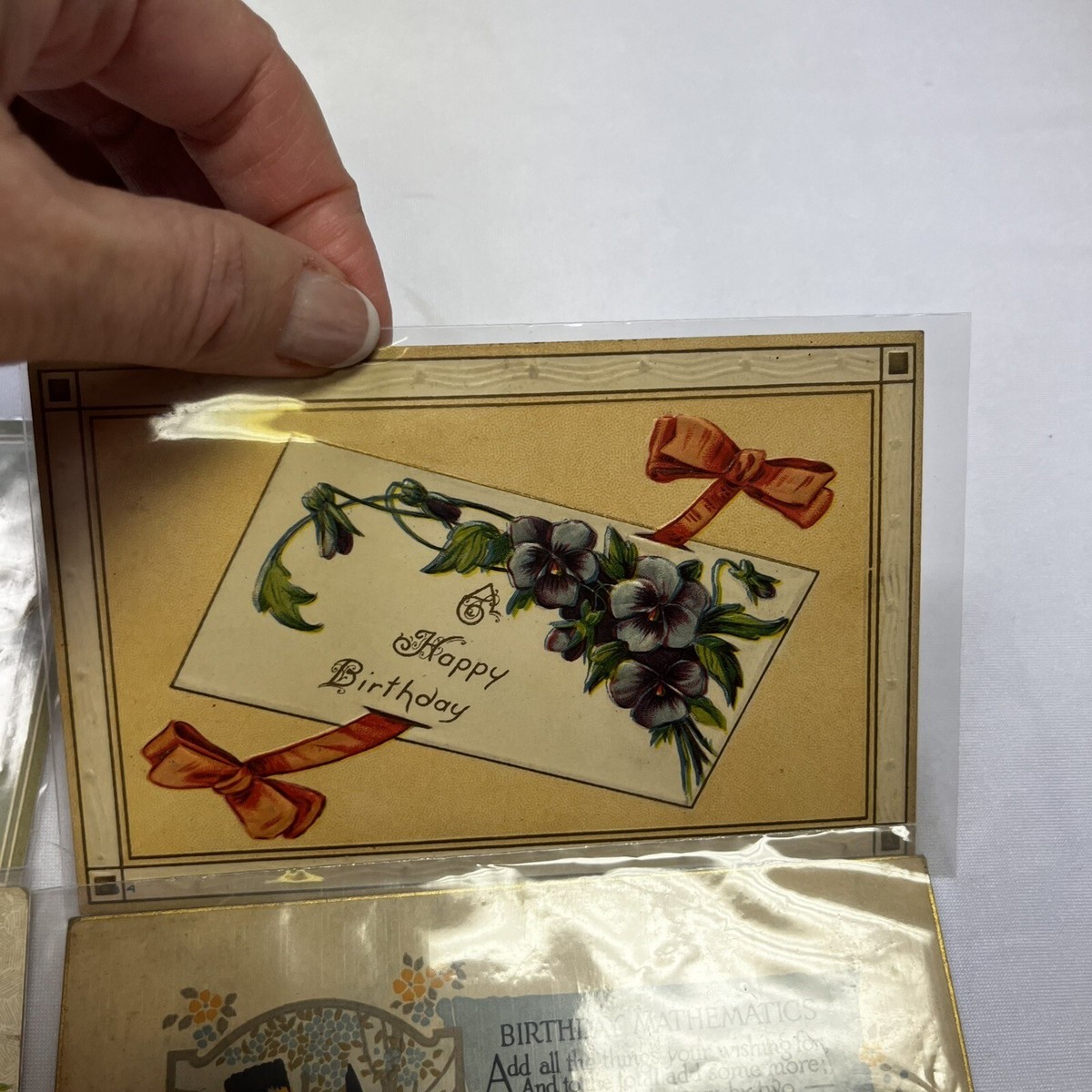 14pc Antique Vintage Postcards Lot Happy Birthday 1910-20's