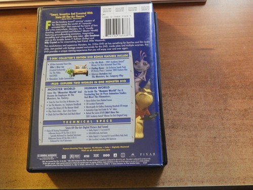 MONSTERS INC COLLECTOR'S EDITION - BILLY CRYSTAL (DVD) - Picture 2 of 2