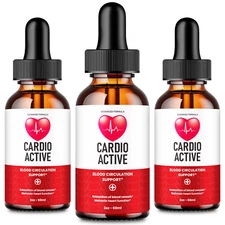 Cardio Active - Healthy Blood Support Drops, CardioActive Liquid Drops (3 Pack) 