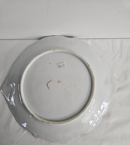 Vintage Decorative Hand Painted Plate 11 3/8 L x 10 W x 1.5/8 H Multicolor - Picture 7 of 7