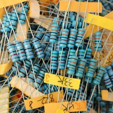 500Pcs 1% 1ohm~1M 1W (1 Watt) Metal Film Resistor Assortment Kit Set 100 Values