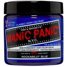 Manic Panic Hair Dye Semi-Permanent Hair Color 4oz (39 Rockabilly Blue)