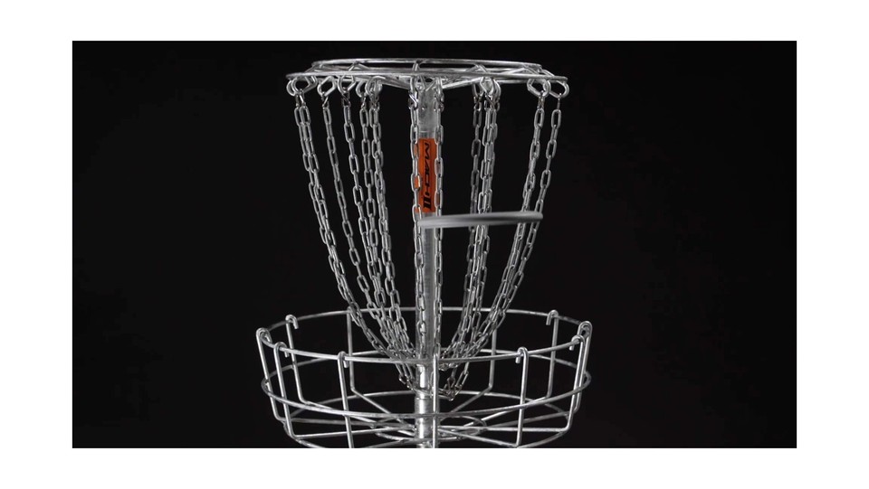 DGA Mach 2 Disc Golf Basket Portable, Permanent, Hot Dipped