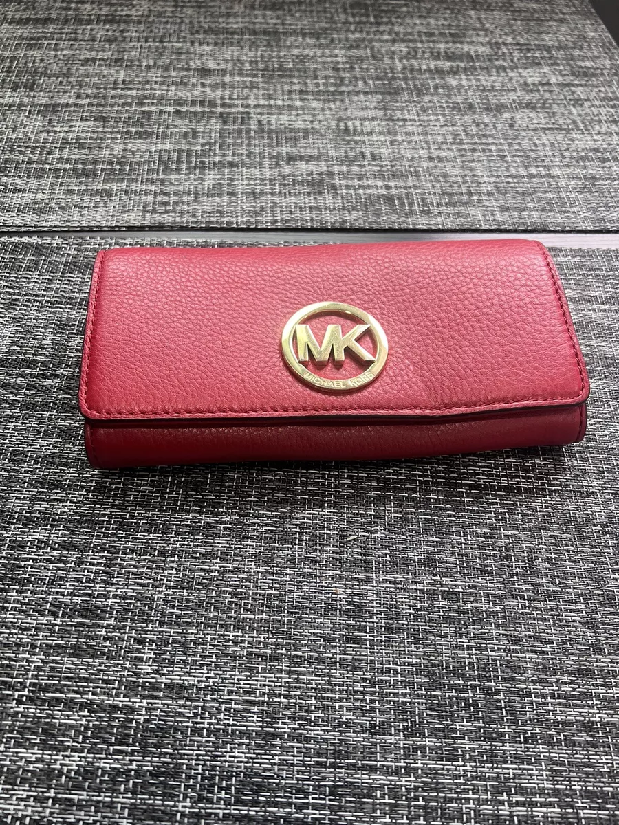 Michael kors fulton wallet cheap pink