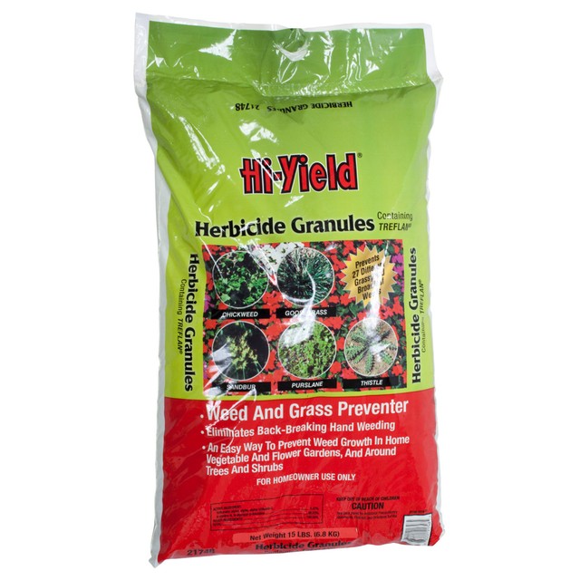Herbicide Granules 15 Lbs Weed and Grass Preventer For Vegetable Flower