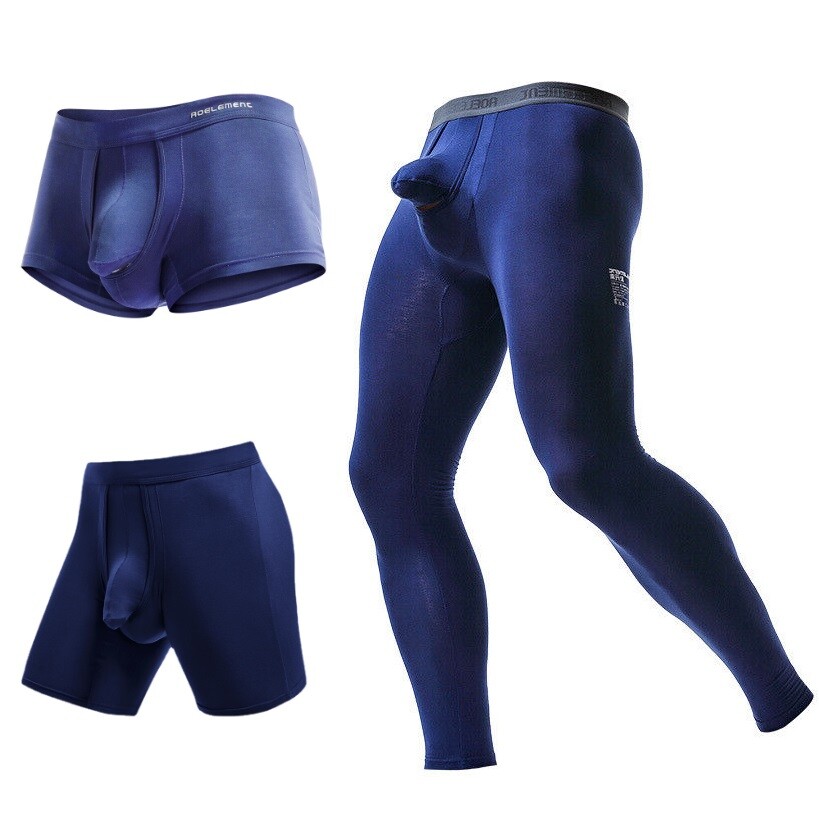 Styx Boxer uomo lungo art sport gomma camouflage blu (UN1850 Styx Boxer uomo lungo art sport gomma camouflage blu (UN1850