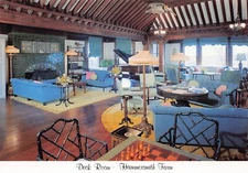 The Deck Room Hammersmith Farm Newport Rhode Island State Vtg 6X4 Postcard CP440