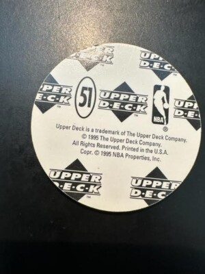 1995 Upper Deck Milk Cap Pog #51 Michael Jordan Chicago Bulls HOF