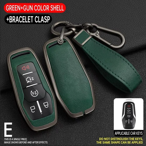 Funda Carcasa Llavero Mando a Distancia Coche Aleación Cuero Para Ford Mustang F-150 EXPLORER Zinc - Imagen 36 de 40