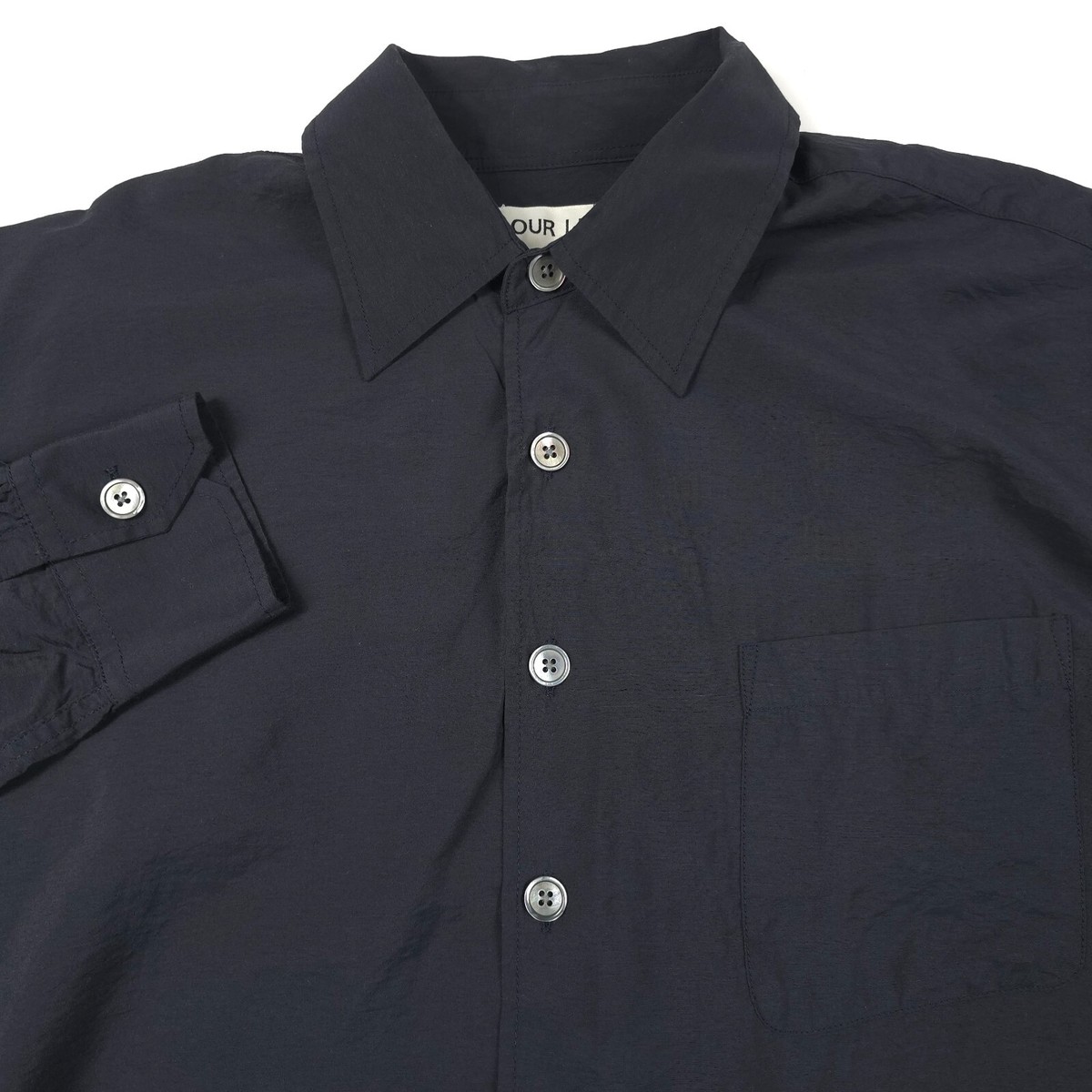 $390 Our Legacy Black Borrowed Long Sleeve Button Front $390 Our Legacy Black Borrowed Long Sleeve Button Front