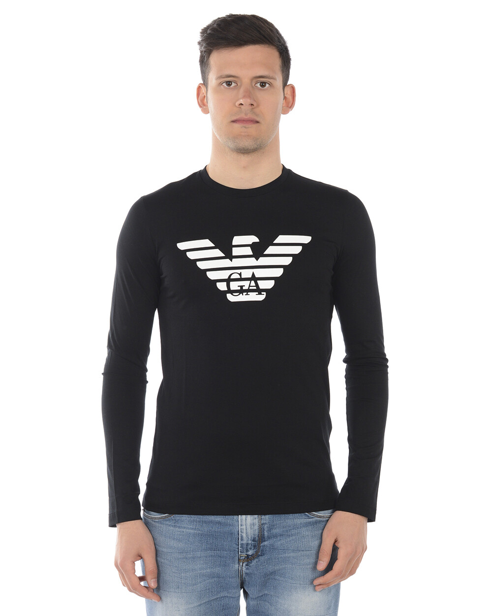 Футболка Emporio Armani Толстовка мужская черная 8N1T64 1JNQZ 999 Sz M СДЕЛАТЬ ПРЕДЛОЖЕНИЕ