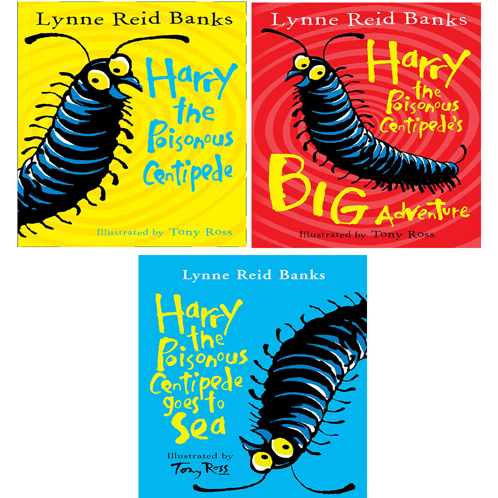 Harry Poisonous Centipede Collection 3 Books Set by Lynne Reid Banks Goes To Sea