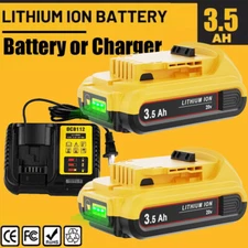 20V FOR DEWALT 20 Volt MAX Lithium-Ion Battery / Charger DCB207 DCB201 DCB206-2
