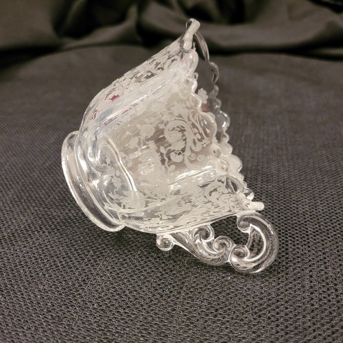 Vintage Cambridge glass etched Chantilly creamer clear - Picture 2 of 6