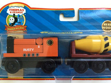 Thomas Friend Wooden Railway RUSTY Engine with Cement Mixer New in packaging