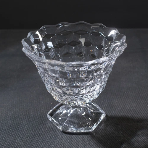 FOSTORIA AMERICAN Footed Mayonnaise Bowl 1950s Elegant Glass