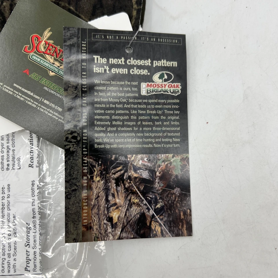 Vintage Cabelas Cap Strap Face Mask Men One Size Camo Mossy Oak Hunting Made USA - Image 4 of 4