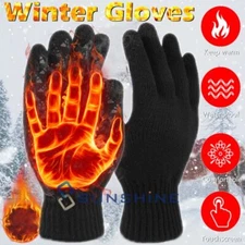 Invierno De Forro Polar Guantes De Cálido Termico Pantalla Táctil Para Unisexo