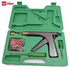 Scooter Bike Tubeless Tire Wheel Repair Gun Kit Rubber Puncture Plug Patch Tool