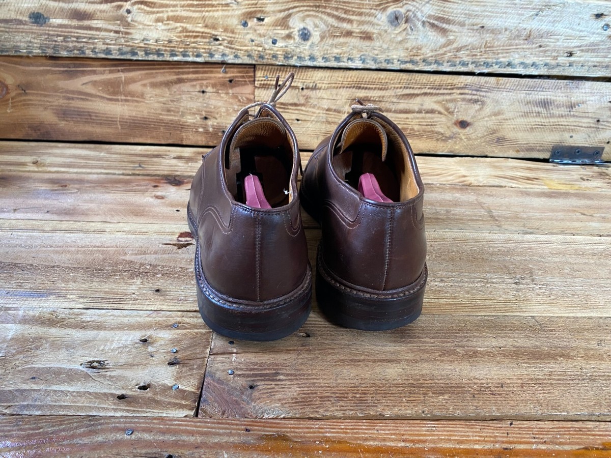Crockett and jones sedbergh Dark brown captoe leather oxford shoes
