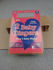 READ Pack Of 2 Plastic Diapers Large 22-37 Lbs