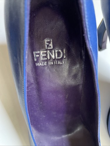 Vintage Fendi NEU! 90’s Pumps Original Selten Klassisch Damen Gr. 37,5 Made in Italy - Bild 18 von 21