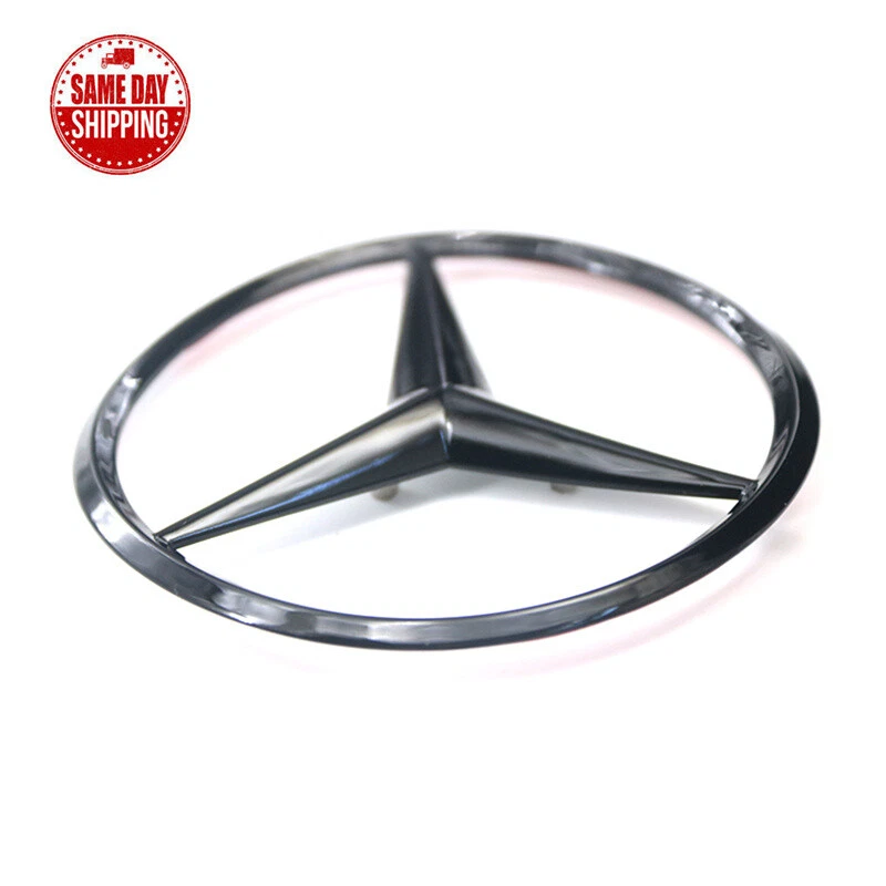 W222 S-Class Gloss Black Star Trunk Emblem For Mercedes S63 S65 S550 Rear/Badge/ — 第 3/4 张图片