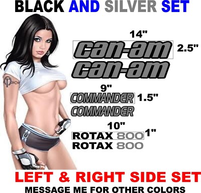 CAN AM COMMANDER 800 ROTAX CANAM DECAL DECALS REPLACEMENT