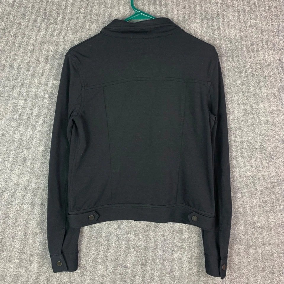 Chaqueta T Alexander Wang para mujer talla XS negra con cuello frontal con botones Foto 2 de 4