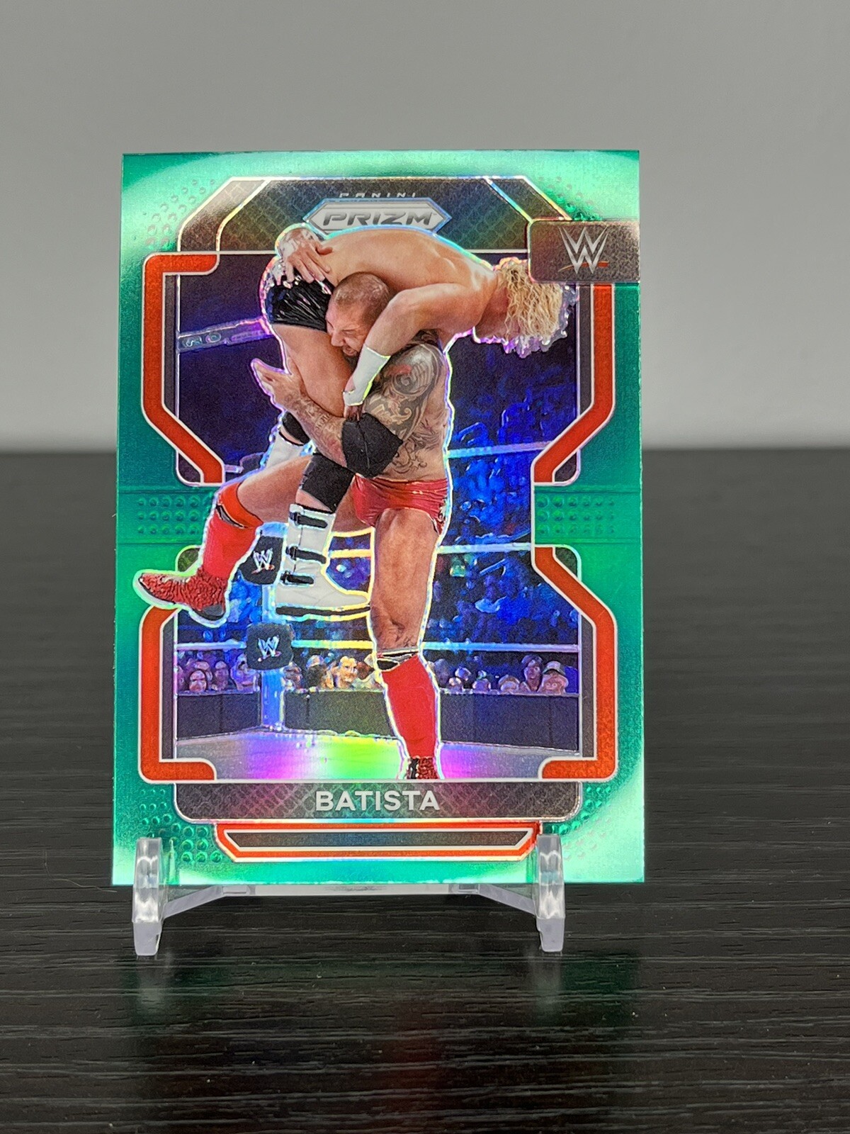 2022 Panini Prizm WWE Batista Green Prizm #196